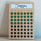 Magnetischer Gewohnheitstracker aus Holz mit 8-Wochen-Raster für persönliche Ziele