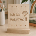 Affirmationskarten aus Holz für Kinder