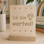 Affirmationskarten aus Holz für Kinder