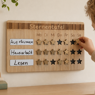 Wochenroutine mit Sternen