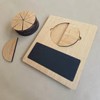 Bruchrechnen-Lernset aus Holz - Detailansicht