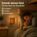 Schlafendes Kind mit Capybara-Nachtlicht aus Holz als sanfte Orientierung im Dunkeln