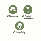 Zahlen-Lernbrett aus Holz – Zahlen, Mengen & Zahlwörter lernen